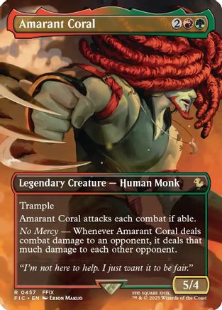 Amarant Coral (Borderless) (FIC-457)  - Commander: FINAL FANTASY