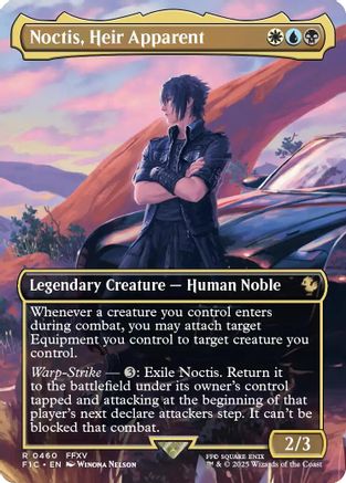 Noctis, Heir Apparent (Borderless) (FIC-460)  Foil - Commander: FINAL FANTASY