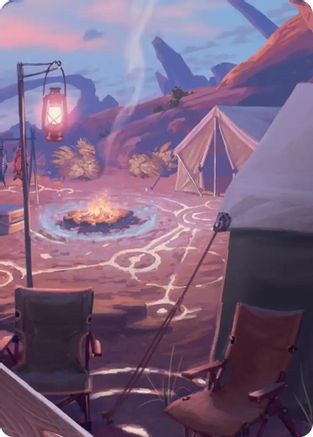 Chocobo Camp Scene Art Card (ASFIN-021) - Art Series: FINAL FANTASY