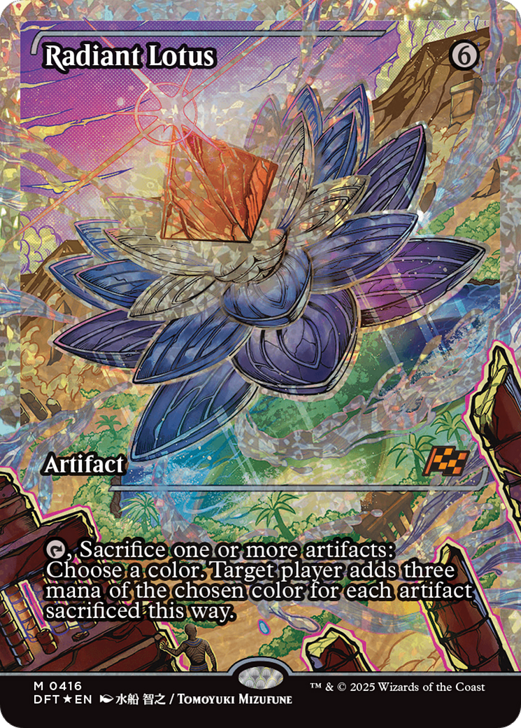 Radiant Lotus (Showcase) (Fracture Foil) (DFT-416)  Foil - Aetherdrift: (Showcase)