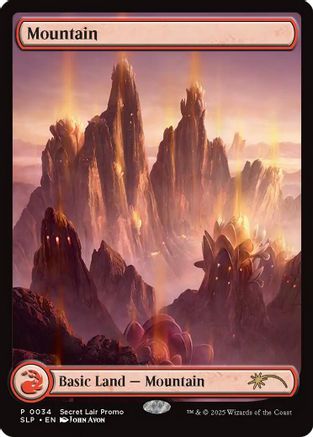 Mountain (0034) (SLP-034)  Foil - Secret Lair Showdown