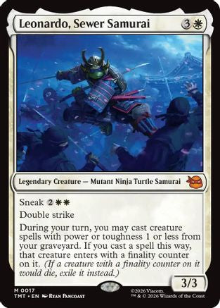 Leonardo, Sewer Samurai (TMT-017) - Teenage Mutant Ninja Turtles Foil