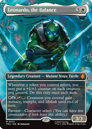 Leonardo, the Balance (0001) (Borderless) (TMC-001)  Foil - Commander: Teenage Mutant Ninja Turtles