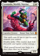 Leonardo, Worldly Warrior (TMC-101)  - Commander: Teenage Mutant Ninja Turtles
