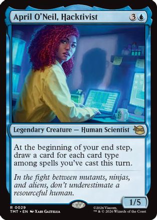April O'Neil, Hacktivist (TMT-029)  Foil - Teenage Mutant Ninja Turtles