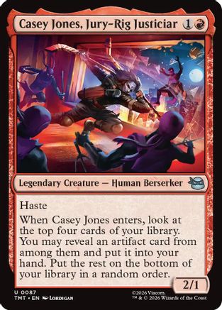 Casey Jones, Jury-Rig Justiciar (TMT-087)  Foil - Teenage Mutant Ninja Turtles
