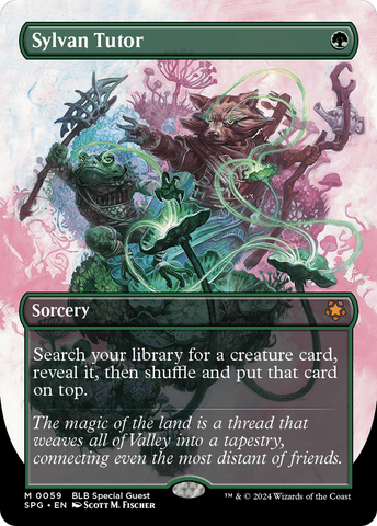 Sylvan Tutor (Borderless) (SPG-059)  Foil - Special Guests