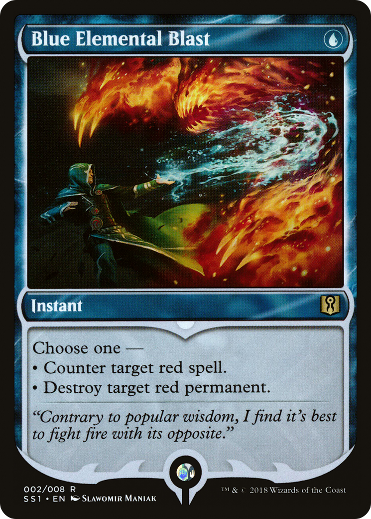 Blue Elemental Blast (SS1-002)  - Signature Spellbook: Jace