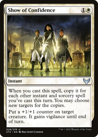Show of Confidence (STX-028)  Foil - Strixhaven: School of Mages