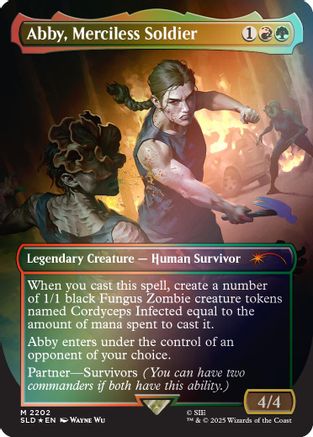 Abby, Merciless Soldier (Rainbow Foil) (SLD-2202)  Foil - Secret Lair Drop Series