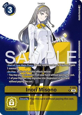 Inori Misono (Digimon Story: Time Stranger Promo Pack) (P-195) - Digimon Promotion Cards Foil