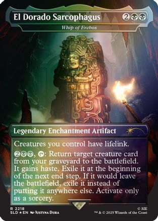 El Dorado Sarcophagus - Whip of Erebos (Rainbow Foil) (SLD-2218) - Secret Lair Drop Series Foil