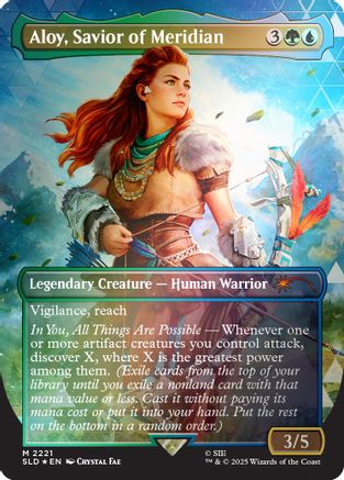 Aloy, Savior of Meridian (Rainbow Foil) (SLD-2221)  Foil - Secret Lair Drop Series
