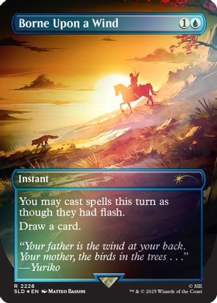 Borne Upon a Wind (Rainbow Foil) (SLD-2228)  Foil - Secret Lair Drop Series