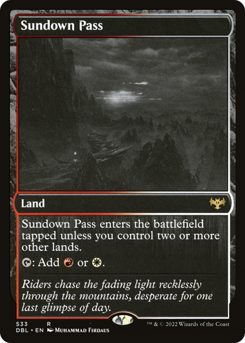 Sundown Pass (DBL-533)  Foil - Innistrad: Double Feature