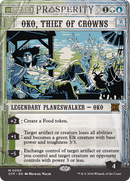 Oko, Thief of Crowns (OTP-050)  Foil - Breaking News: (Showcase) (Borderless)