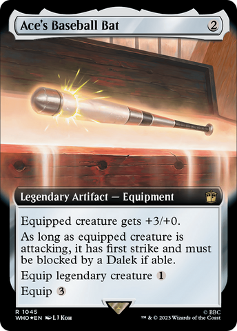 Ace's Baseball Bat (Extended Art) (Surge Foil) (WHO-1045)  Foil - Doctor Who: (Extended Art)