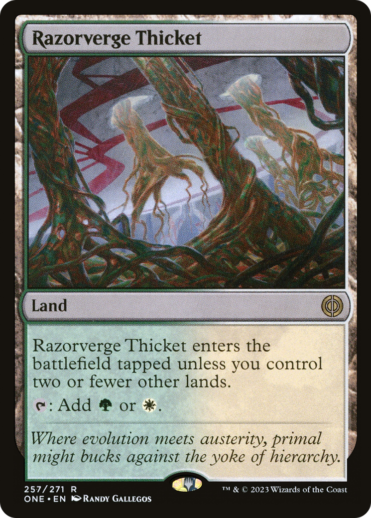 Razorverge Thicket (ONE-257)  Foil - Phyrexia: All Will Be One