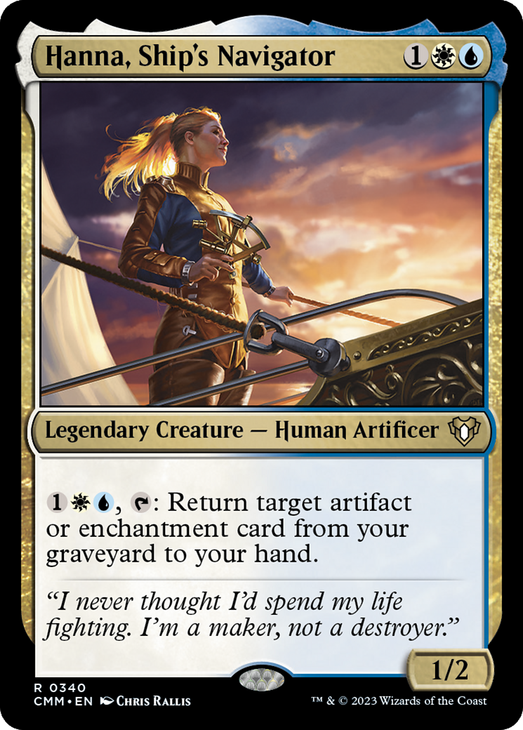 Hanna, Ship's Navigator (CMM-340)  - Commander Masters