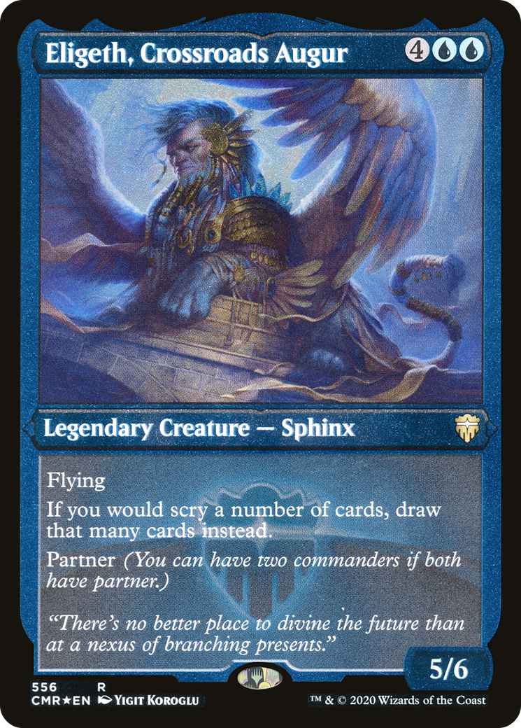 Eligeth, Crossroads Augur (Foil Etched) (CMR-556)  Foil - Commander Legends