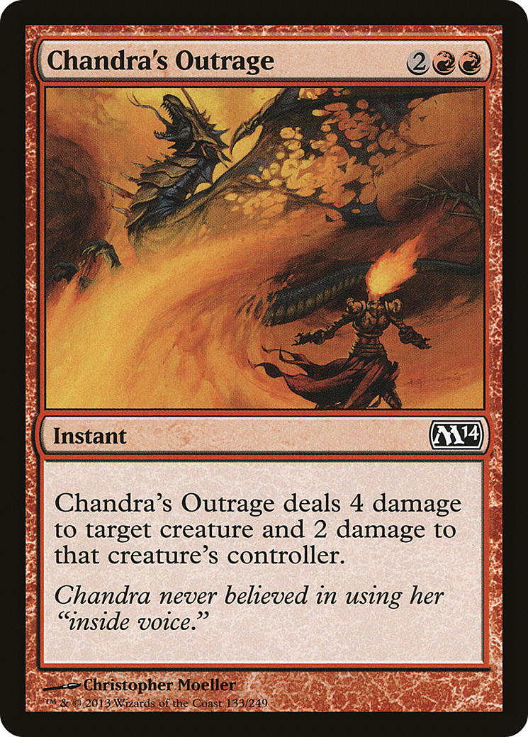Chandra's Outrage (M14-133)  Foil - Magic 2014