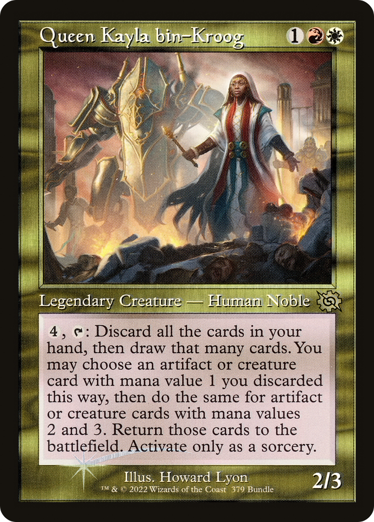 Queen Kayla bin-Kroog (Retro Frame) (BRO Bundle) (UMP-379)  Foil - The Brothers' War