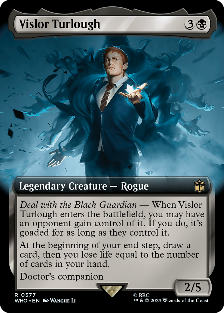 Vislor Turlough (Extended Art) (WHO-377)  Foil - Doctor Who: (Extended Art)