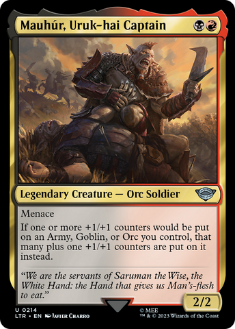 Mauhur, Uruk-hai Captain (LTR-214)  - The Lord of the Rings: Tales of Middle-earth
