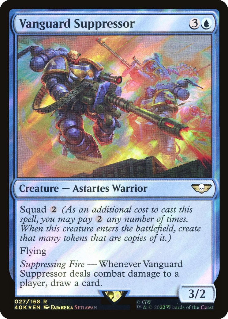 Vanguard Suppressor (Surge Foil) (40K-027)  Foil - Warhammer 40,000 Commander