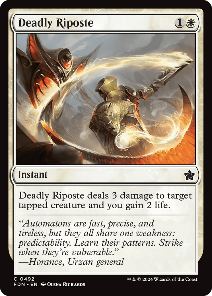 Deadly Riposte (FDN-492)  - Foundations