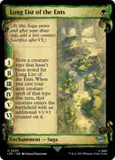 Long List of the Ents (Showcase Scrolls) (LTR-625) - The Lord of the Rings: Tales of Middle-earth: (Showcase) Foil