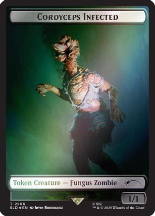 Cordyceps Infected Token (2206) (Rainbow Foil) (SLD-2206)  Foil - Secret Lair Drop Series
