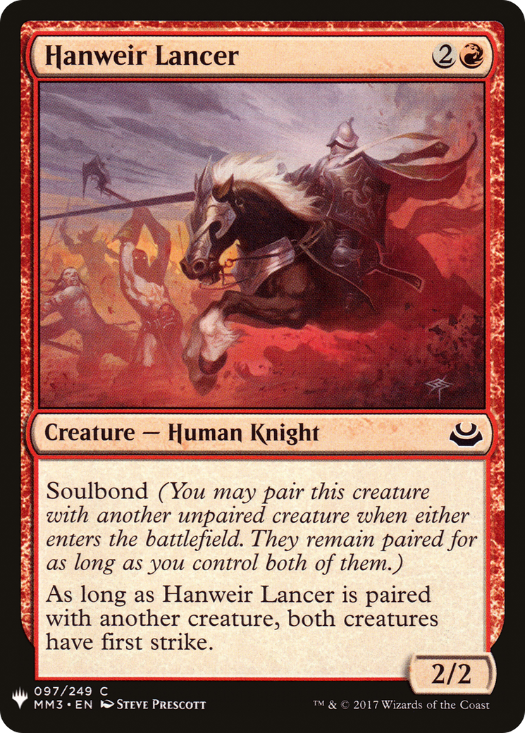 Hanweir Lancer (LIST-097)  - The List