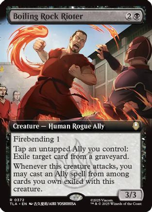 Boiling Rock Rioter (Extended Art) (TLA-372) - Avatar: The Last Airbender Foil