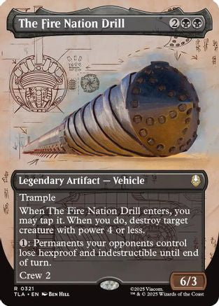 The Fire Nation Drill (Borderless) (TLA-321)  Foil - Avatar: The Last Airbender