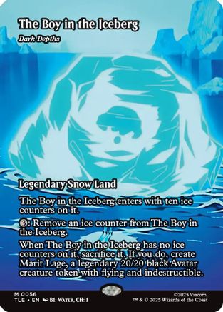 The Boy in the Iceberg - Dark Depths (Borderless) (TLE-056)  - Avatar: The Last Airbender: Eternal-Legal