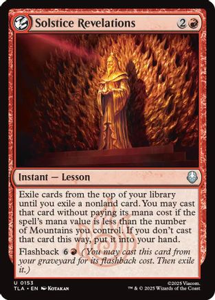 Solstice Revelations (TLA-153)  Foil - Avatar: The Last Airbender