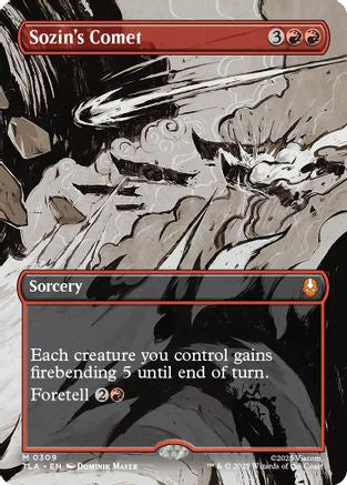 Sozin's Comet (0309) (Borderless) (TLA-309)  Foil - Avatar: The Last Airbender