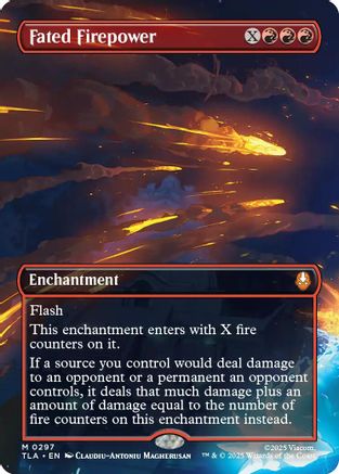 Fated Firepower (Borderless) (TLA-297)  Foil - Avatar: The Last Airbender