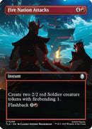 Fire Nation Attacks (Borderless) (TLA-299)  Foil - Avatar: The Last Airbender
