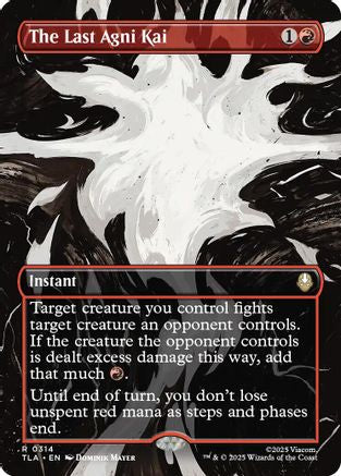 The Last Agni Kai (Borderless) (TLA-314)  Foil - Avatar: The Last Airbender
