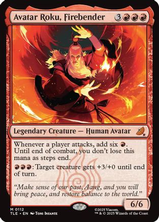 Avatar Roku, Firebender (TLE-112)  Foil - Avatar: The Last Airbender: Eternal-Legal