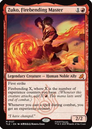Zuko, Firebending Master (TLE-127)  Foil - Avatar: The Last Airbender: Eternal-Legal