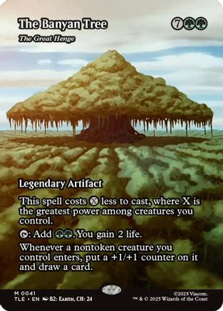 The Banyan Tree - The Great Henge (Borderless) (TLE-041)  Foil - Avatar: The Last Airbender: Eternal-Legal