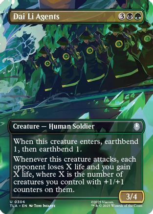 Dai Li Agents (Borderless) (TLA-306)  - Avatar: The Last Airbender