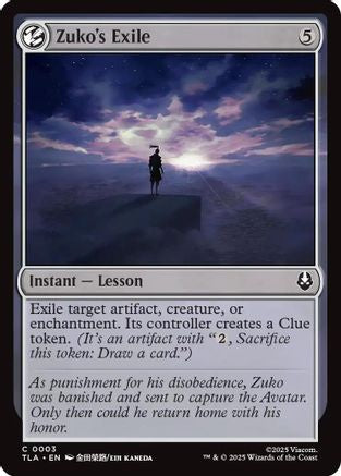 Zuko's Exile (TLA-003)  Foil - Avatar: The Last Airbender