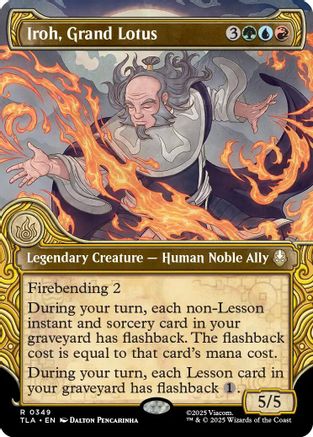 Iroh, Grand Lotus (Showcase) (TLA-349)  Foil - Avatar: The Last Airbender