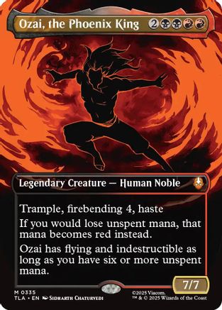 Ozai, the Phoenix King (0335) (Borderless) (TLA-335)  - Avatar: The Last Airbender