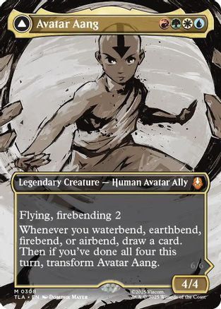 Avatar Aang (Borderless) (TLA-308)  Foil - Avatar: The Last Airbender