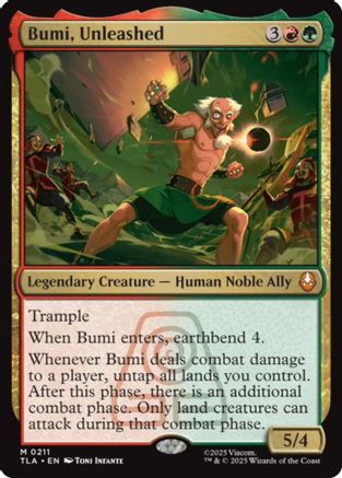Bumi, Unleashed (TLA-211)  Foil - Avatar: The Last Airbender